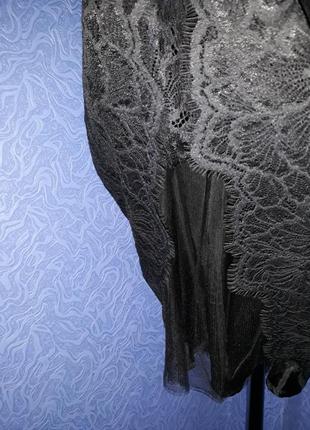 Платье h&m гипюровое черное4 фото