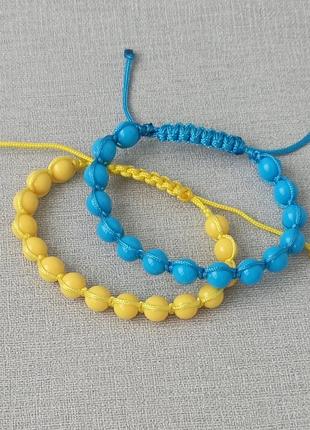 Патріотичні браслети, синьо жовтий браслет, українська символіка