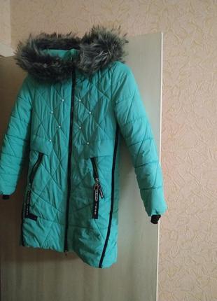 Зимове пальто для дівчинки 7-10 років