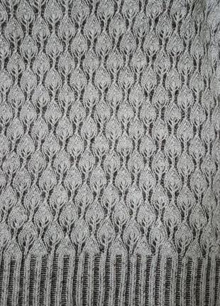 Сіро-сріблястий м'який пуловер -трансформер5 фото