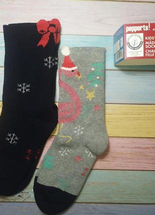 Теплі шкарпетки махрові 31-34 новий рік