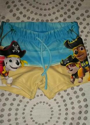 Пляжні трусики фанату щенячого патруля 2-4р.