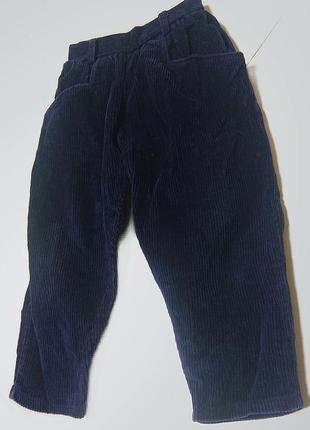 Детские фирменные вельветовые брюки