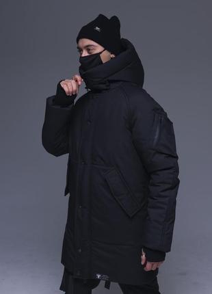 Парка зимова ❄️ тепла чоловіча куртка, подовжена курточка, накладений платіж1 фото
