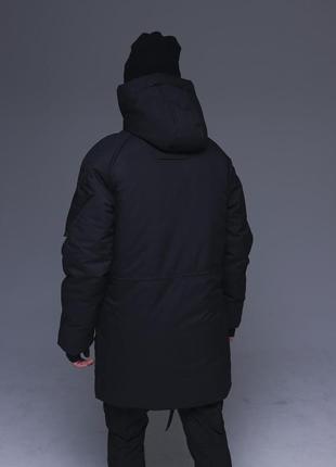 Парка зимова ❄️ тепла чоловіча куртка, подовжена курточка, накладений платіж7 фото