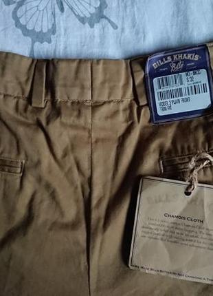 Брендові фірмові американські котонові брюки чиноси bill's khakis,оригінал, нові з бірками,розмір 32,made in usa 🇺🇸.4 фото