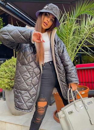 Куртка шубка двухстороння