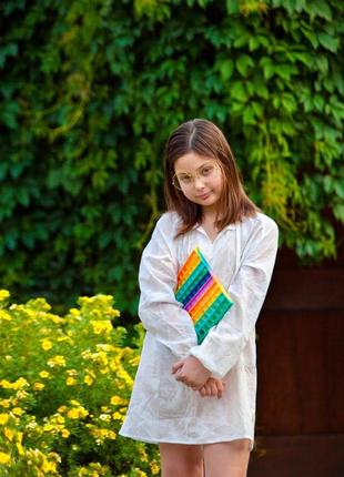 Дитяча туніка "lili", тканина батист італія1 фото