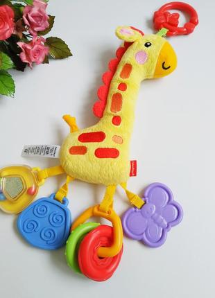 Мягкая погремушка-прорезыватель жираф fisher-price1 фото
