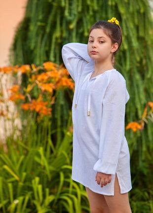 Дитяча туніка "lili", тканина батист - креш.6 фото