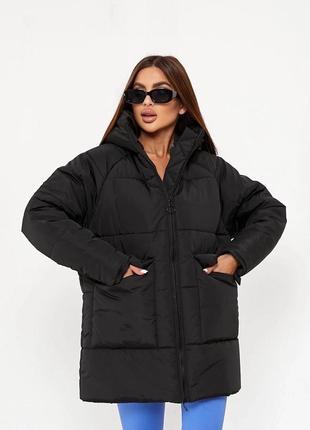 Модная и удобная теплая женская курточка . расцветки: чёрный, бежевый, электрик7 фото