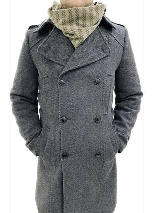 Очень теплое мужское пальто итальянского бренда "enrico guido",3 фото
