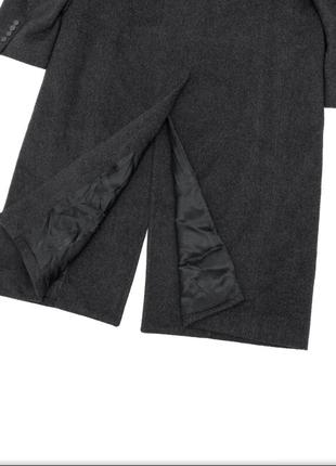 Пальто классическое мужское crombie s 44p dark gray wool6 фото