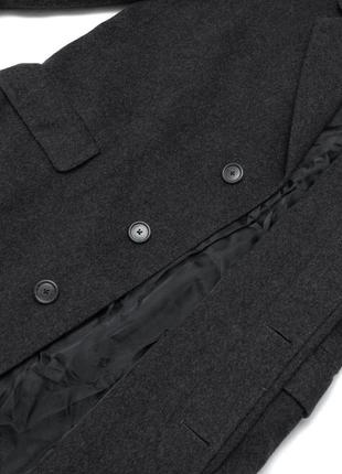 Пальто классическое мужское crombie s 44p dark gray wool5 фото