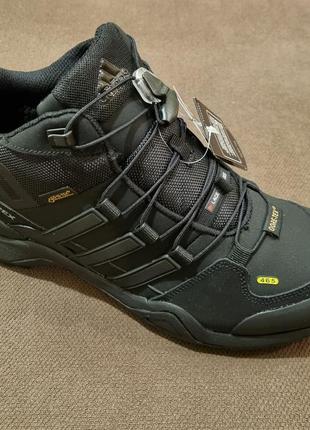 Ботинки - кроссовки мужские зимние адидас ( adidas terrex) чёрный цвет3 фото