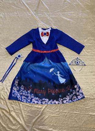 Яркое карнавальное платье карнавальный костюм мэри поппинс на  5-6 лет7 фото
