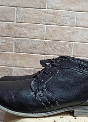 Демисезонные кожаные полу ботинки от am германия