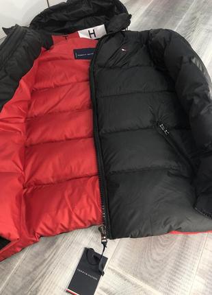 Sale tommy куртка бренд чёрная