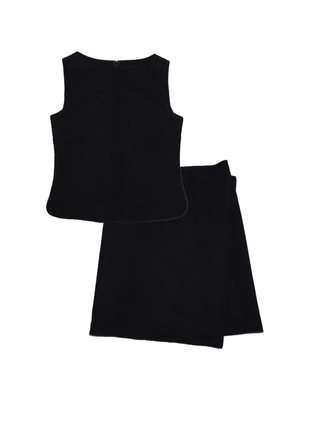 Dkny original шерстяной костюм жилетка юбка