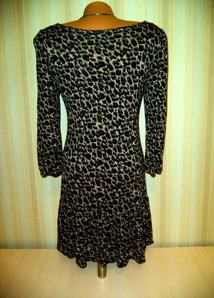 Платье леопардовое с шляркой4 фото