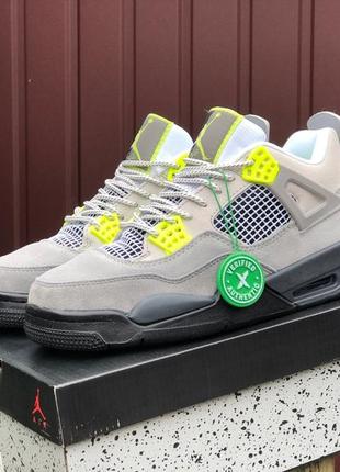 Кроссовки nike air jordan 4 retro se 95 neon - ct5342-007