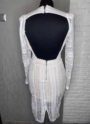 Ажурна сукня міді плаття з шикарним декольте missguided , s/m2 фото