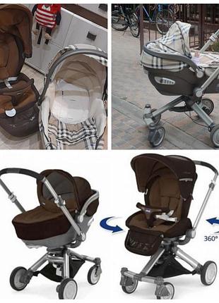 Коляска chicco duo i-move 2в1 2