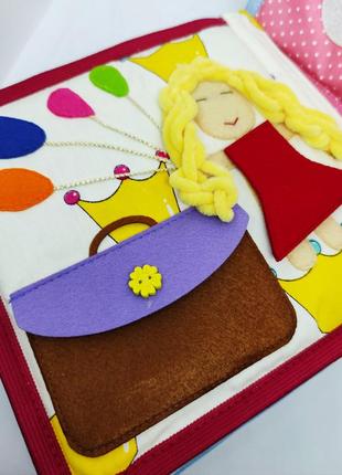 Развивающая мягкая книжка из фетра, мягкая текстильная книжка handmade