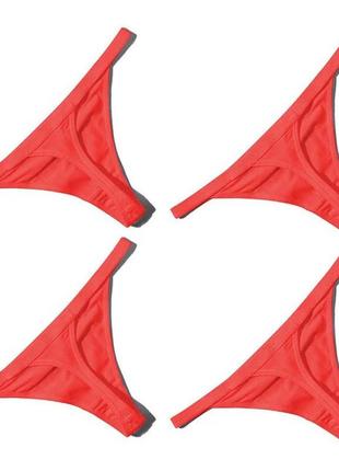 Жіноча нижня білизна жіночі бавовняні трусики (стрінги) m-l червоні