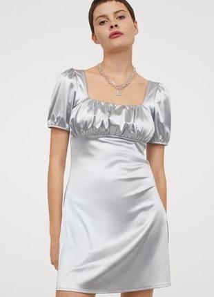 H&m срібне плаття1 фото