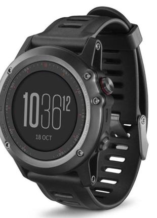 Браслет для годинника garmin fenix 3 hr/fenix 5x 7x 26 мм силіконовий чорний