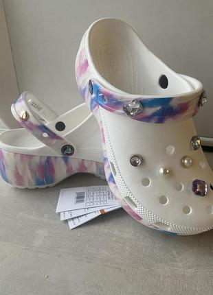 Crocs w9, w8 classic platform dream clog с офсайта америки оригинал