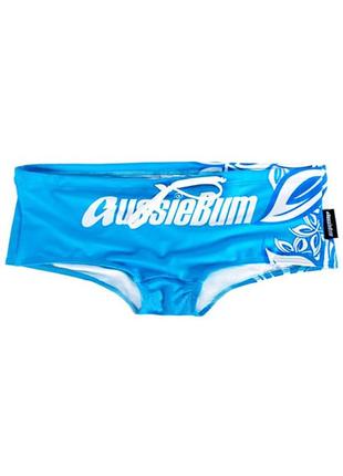 Мужские плавки пляжные голубые стильные aussiebum m