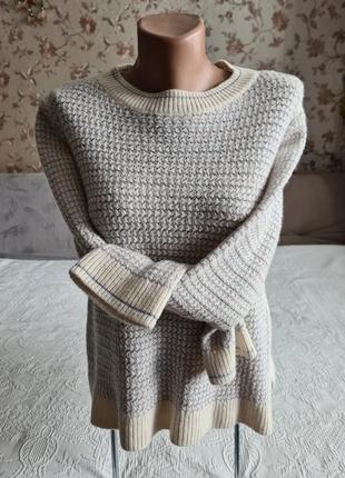 🍀🍀🍀 женский полушерстяной свитер джемпер оверсайз marc cain4 фото