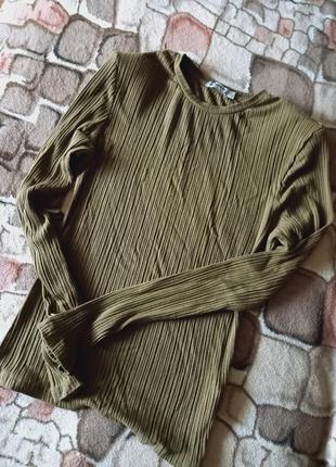 Гольф хакі в рубчик з плечиками stradivarius