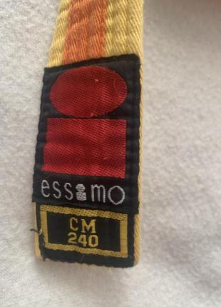 Пояс для кимоно essimo желтый оранжевый2 фото