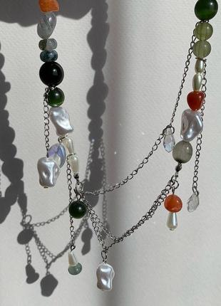 Кольє з натурального каміння handmade