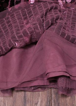 Шикарная нарядная юбка в паетки george 12-13 лет5 фото