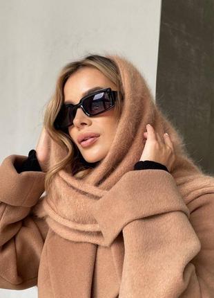 Теплая косынка платок ангора