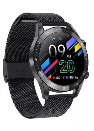 Мужские сенсорные умные смарт часы smart watch pro gt134-df с тонометром, пульсометром. фитнес браслет трекер1 фото