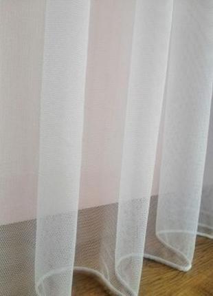 Ikea біла прозора тюль teresia вуаль штора готова капрон