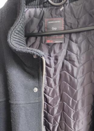 Черное шерстяное пальто от gap5 фото