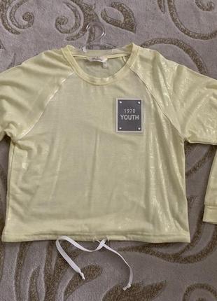 Стильна кофтинка лимонного кольору