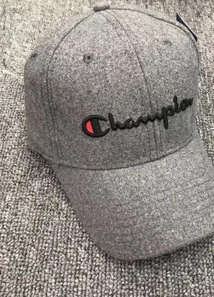 Зимові шерстяні кепки бейсболки champion оригінал3 фото