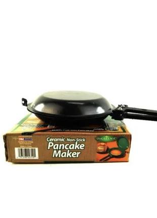 Двухсторонняя сковорода для приготовления блинов и панкейков pancake maker2 фото