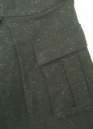 Стильная дизайнерская короткая юбка с карманами versace collection италия2 фото