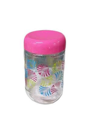 Банка з кришкою 425мл малюнок лінеа (мікс) 132071 тм renga