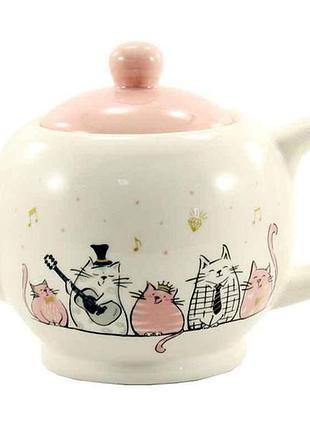 Заварник 980мл співаючі котики zfc 047 sc тм interos