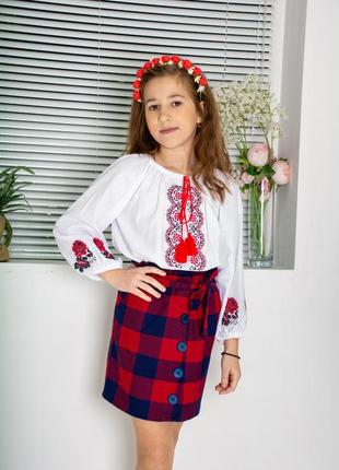 Вишиванка для дівчинки, тканина 100% хлопок.