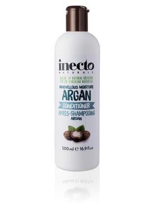 Зволожуючий кондиціонер для волосся з аргановою олією inecto naturals argan conditioner 500 ml1 фото